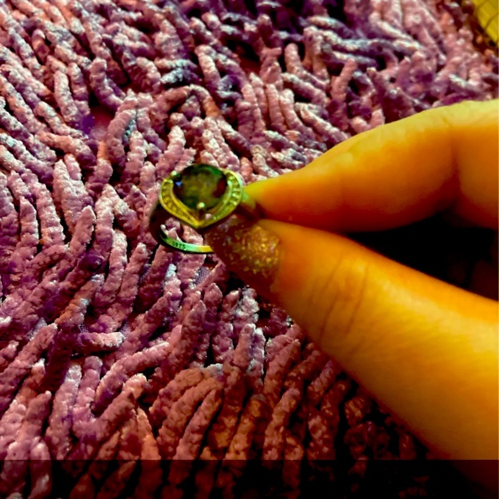 Mystic topaz silver  size 8 ring